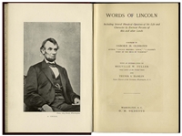 First Edition of Words of Lincoln From 1895, With Excerpts of Abraham Lincolns Speeches & Writings